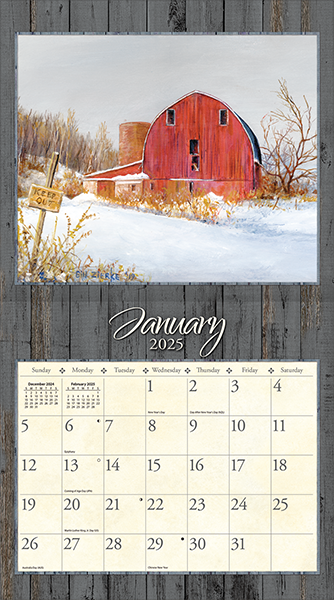 2025 LANG On The Farm - Deluxe Wall Calendar