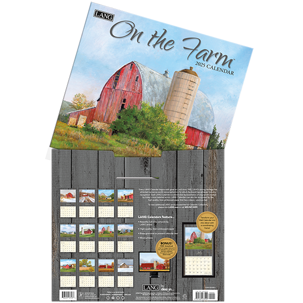 2025 LANG On The Farm - Deluxe Wall Calendar