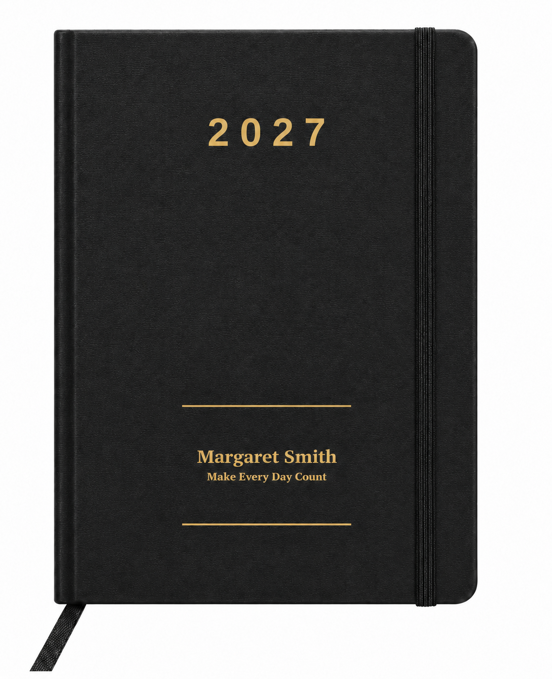 Personalised 2027 A5 Weekly & Monthly Planner - Hard Cover Diary