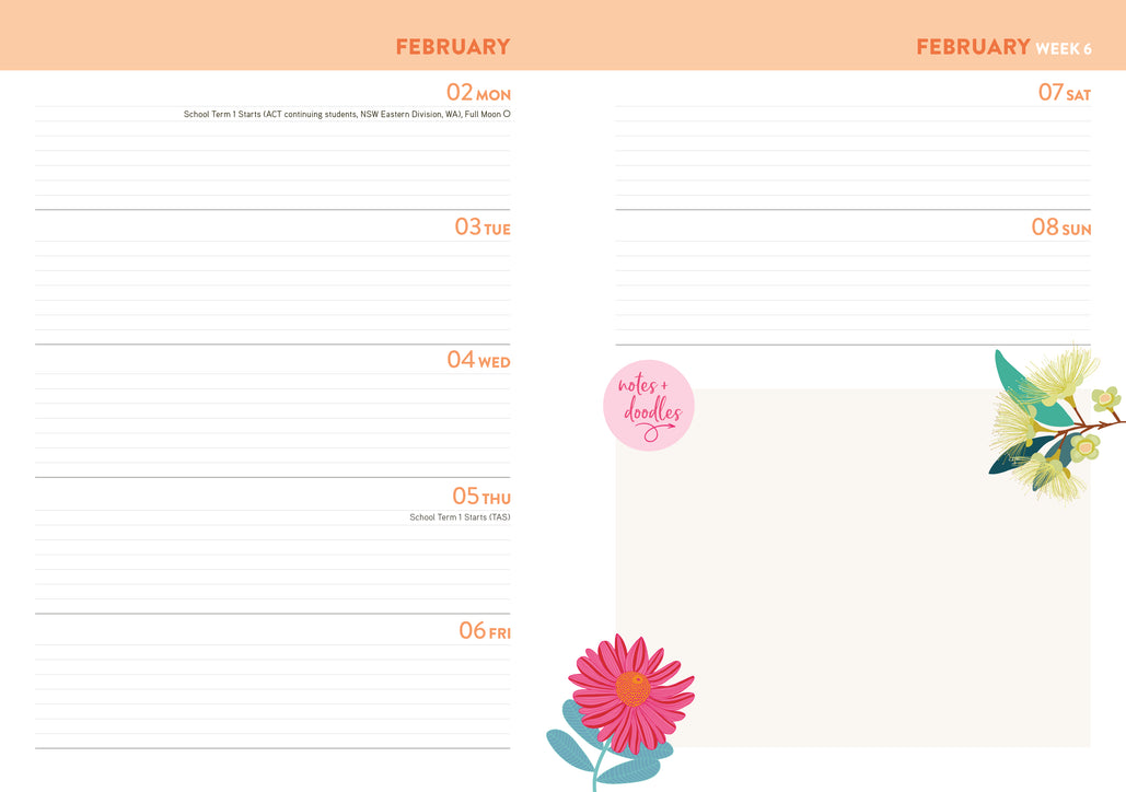 2026 ABC Gardening Australia - Weekly Diary/Planner