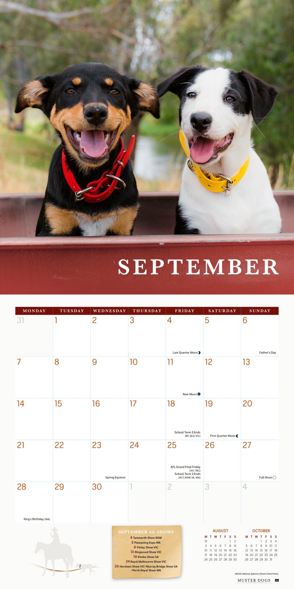 2026 ABC Muster Dogs - Square Wall Calendar