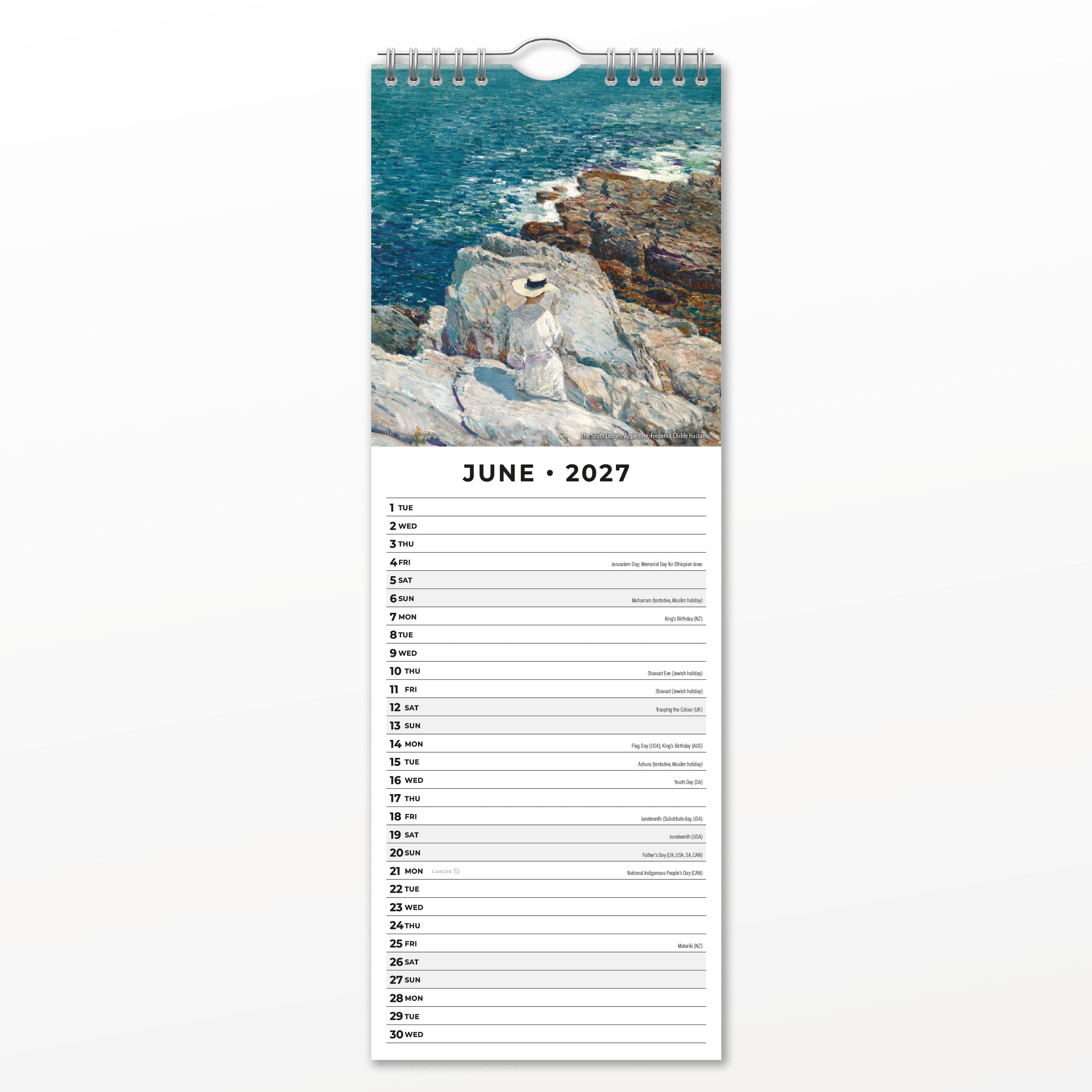2027 Impressionists - Slim Wall Calendar
