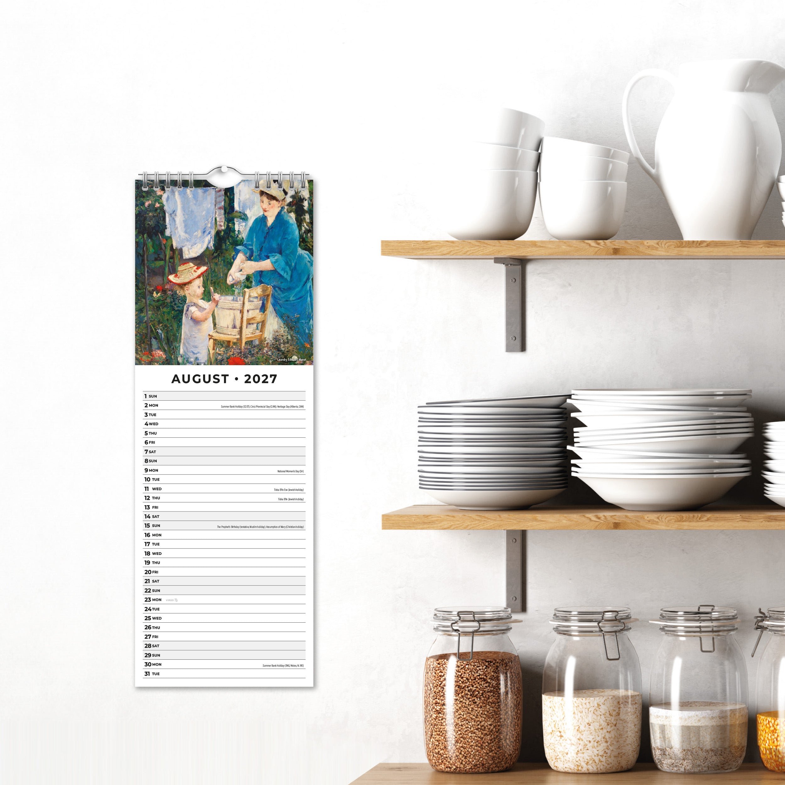 2027 Impressionists - Slim Wall Calendar