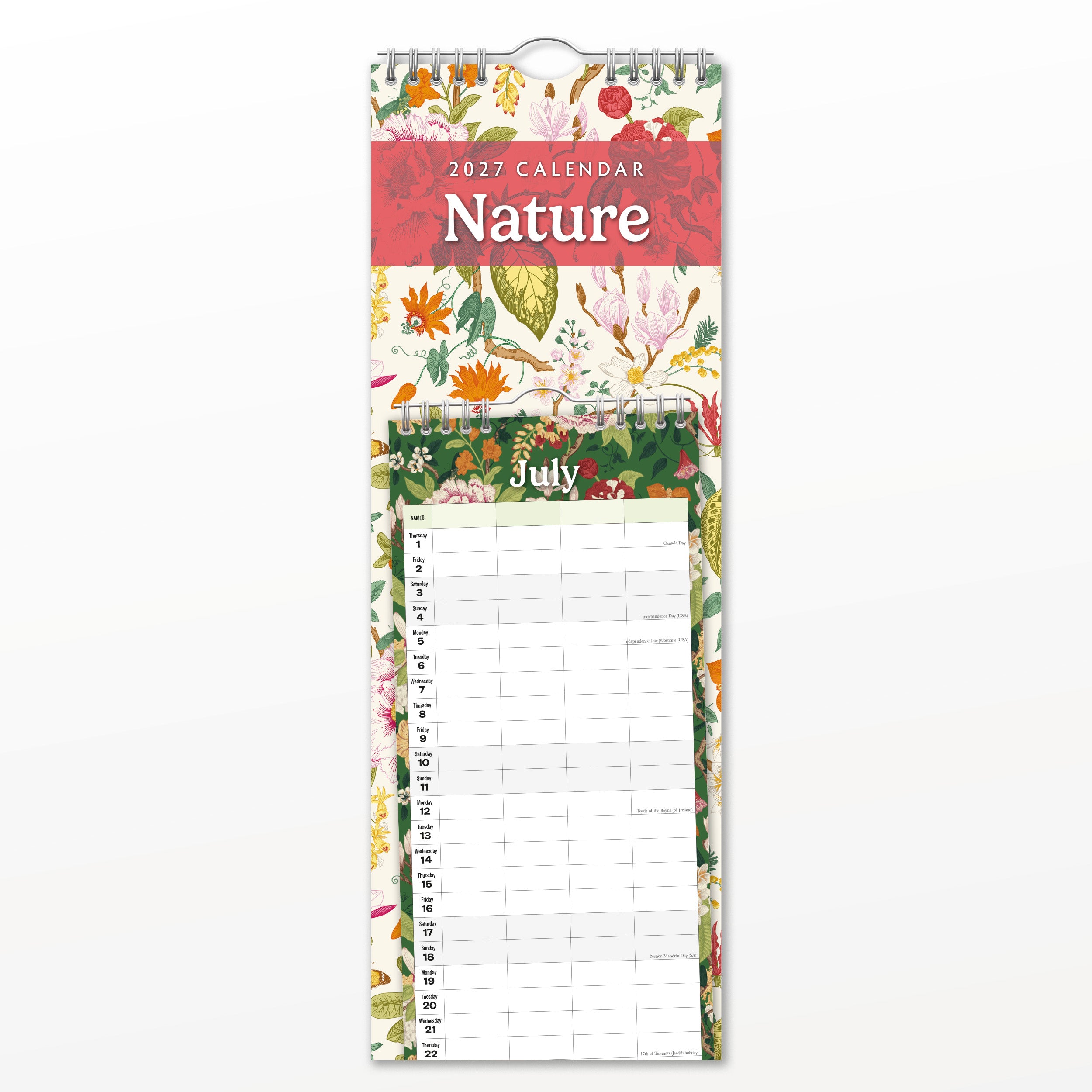 2027 Nature - Slim Wall Calendar