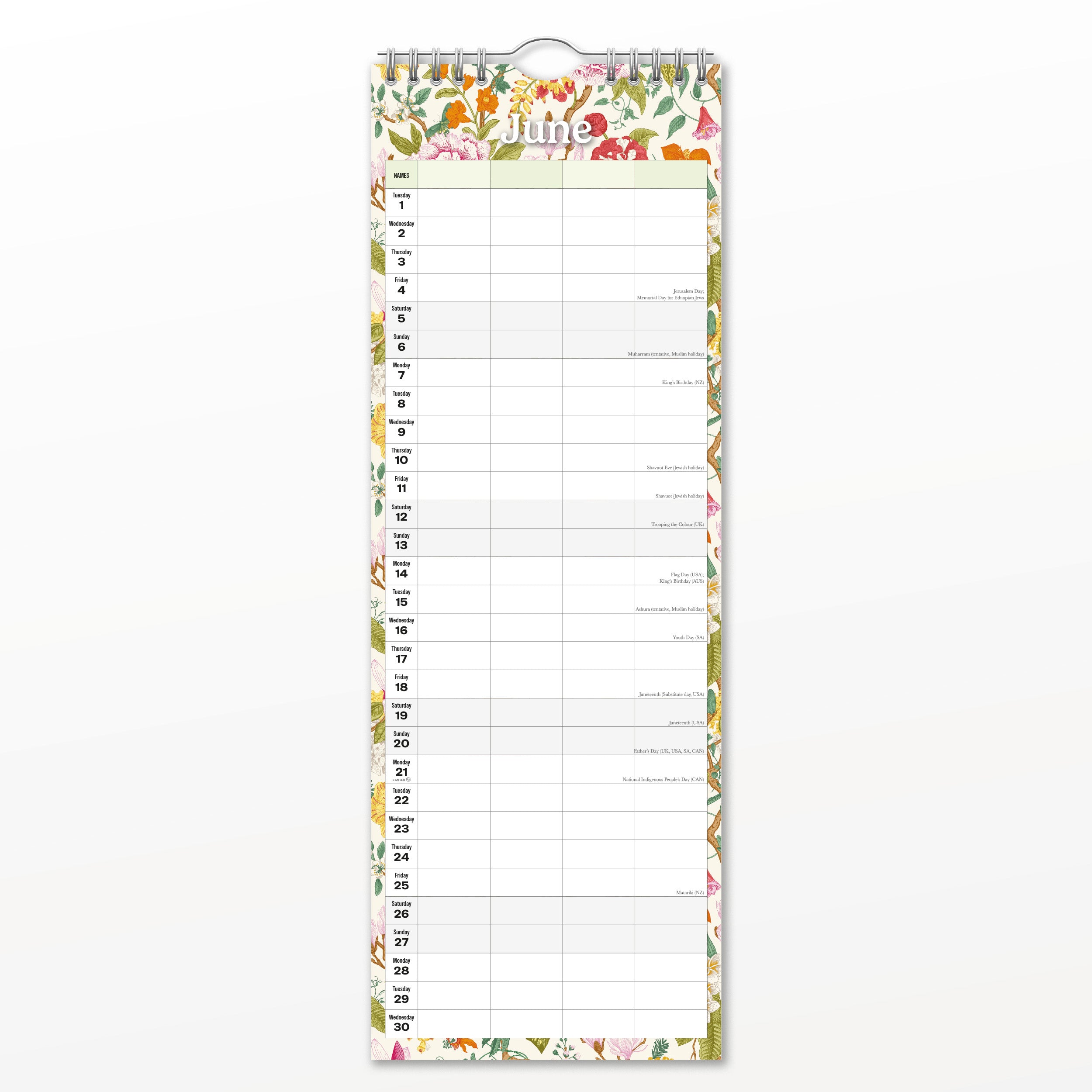 2027 Nature - Slim Wall Calendar