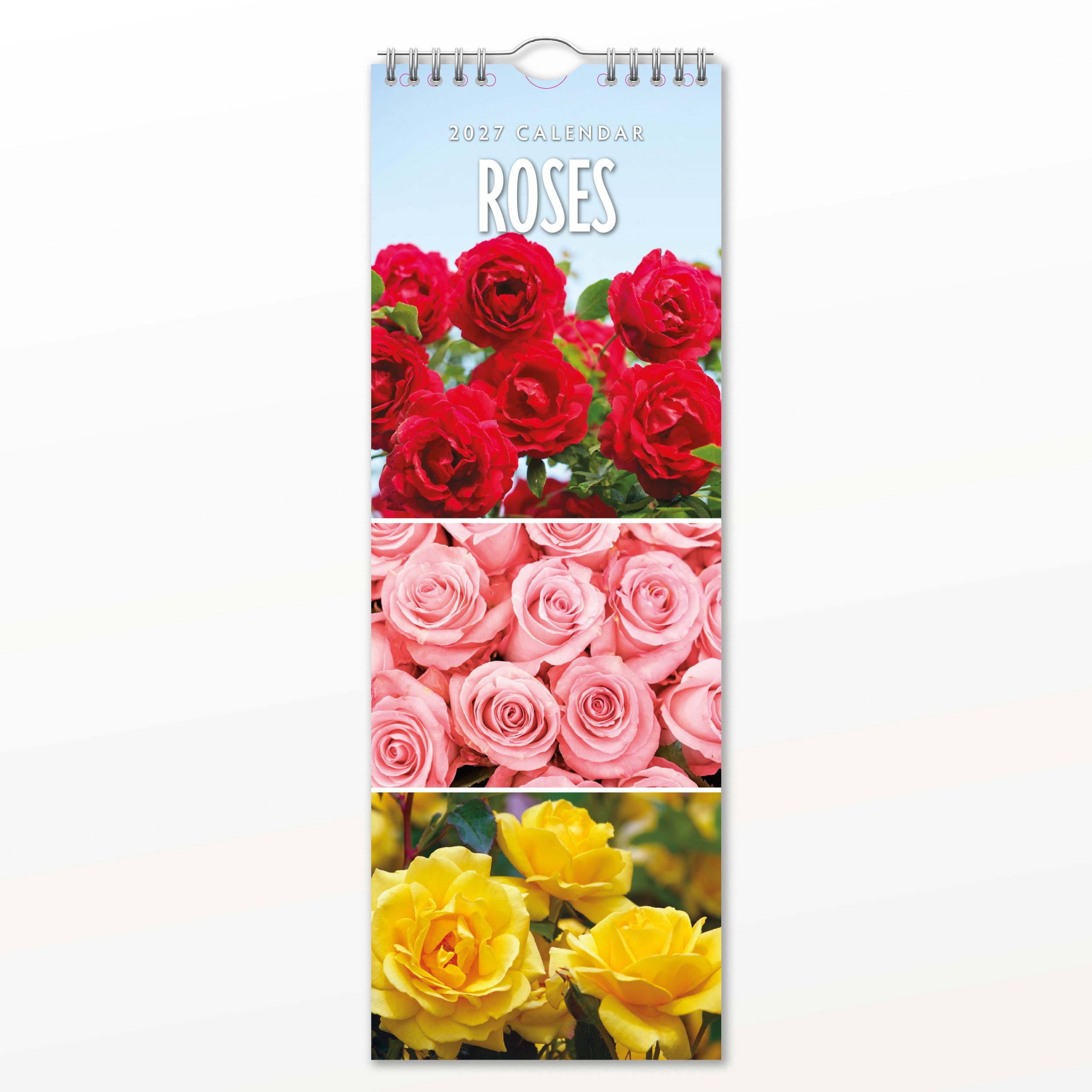 2027 Roses - Slim Wall Calendar