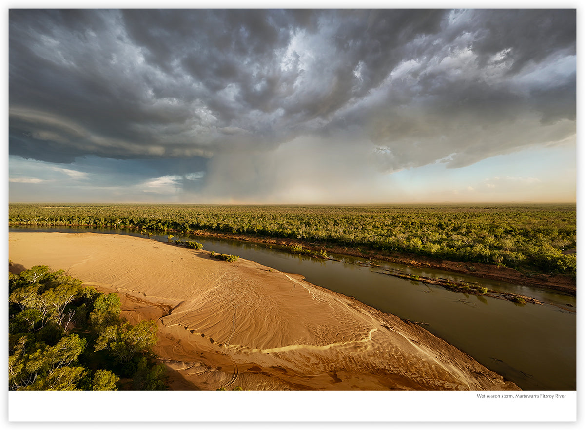 The Kimberley 2027 calendar photograph: Wet season storm over the Martuwarra Fitzroy River