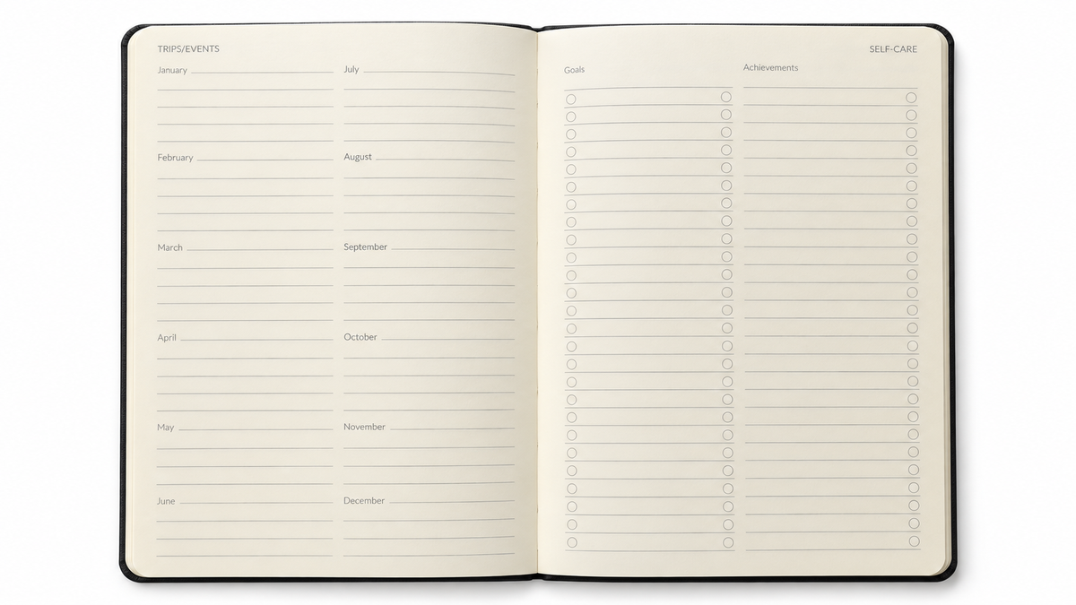 Personalised 2027 A5 Weekly & Monthly Planner - Hard Cover Diary