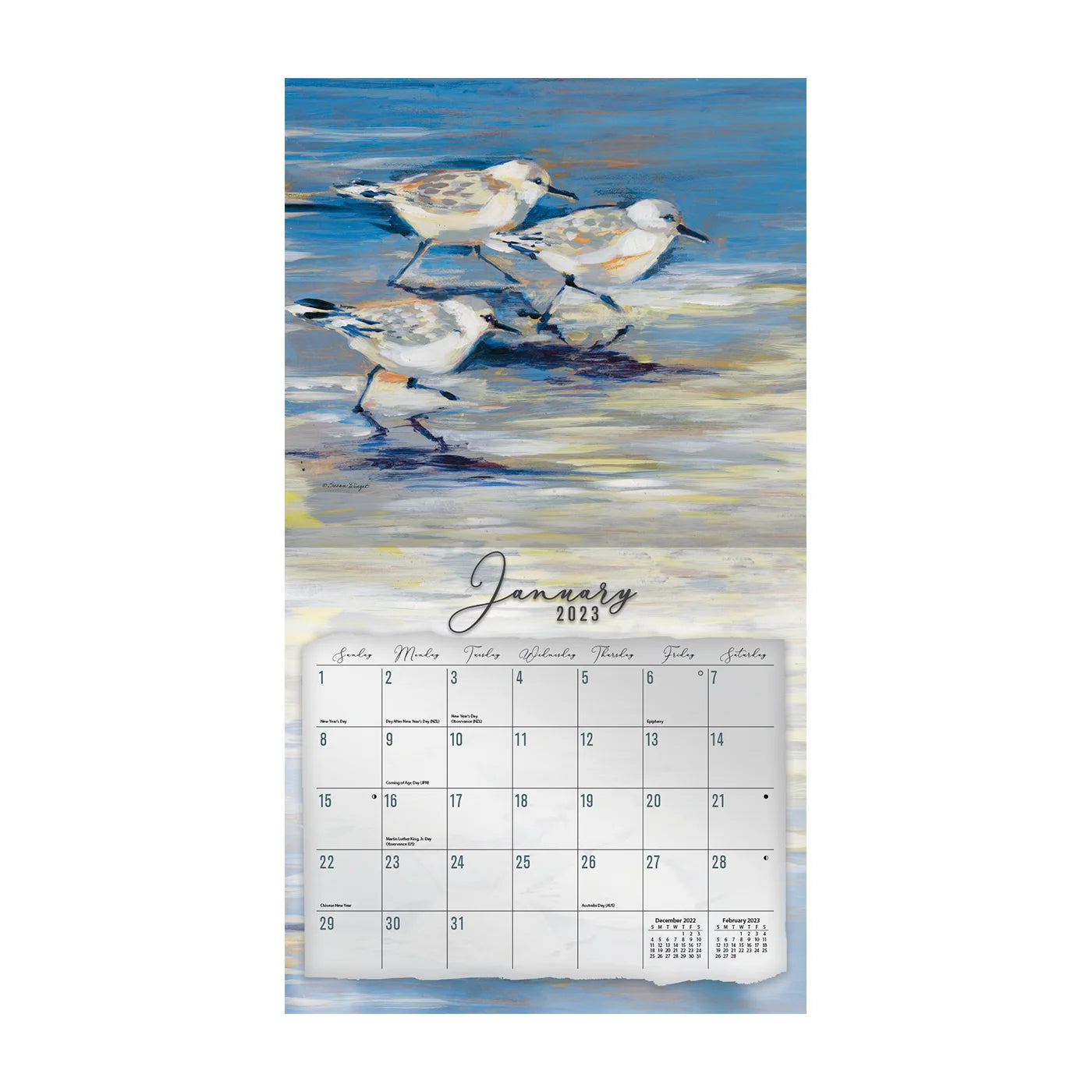 2023 LANG Coastal Shores by Susan Winget - Deluxe Wall Calendar