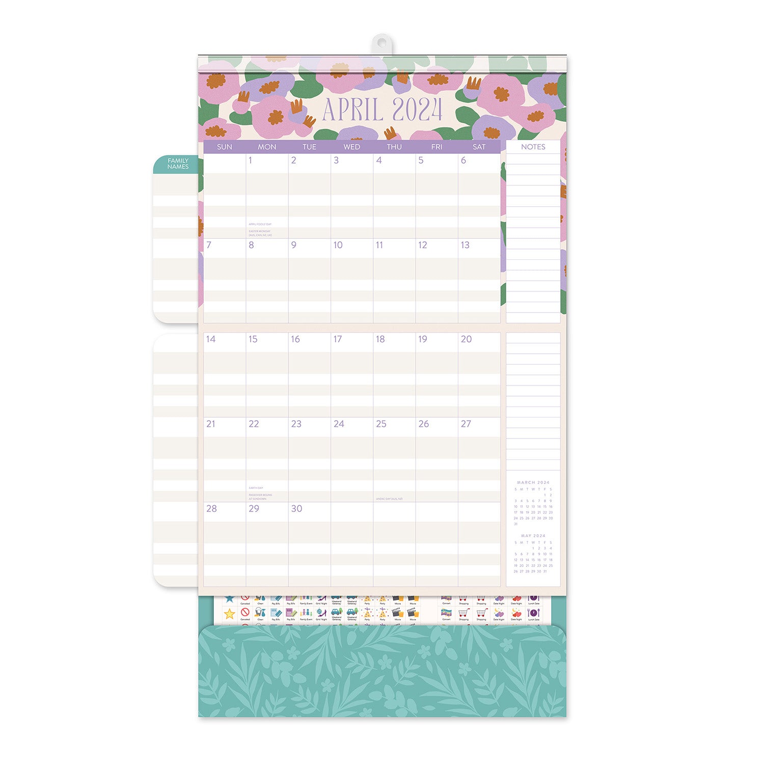 2024 Modern Floral Do It All - Magnetic Wall Calendar  SOLD OUT