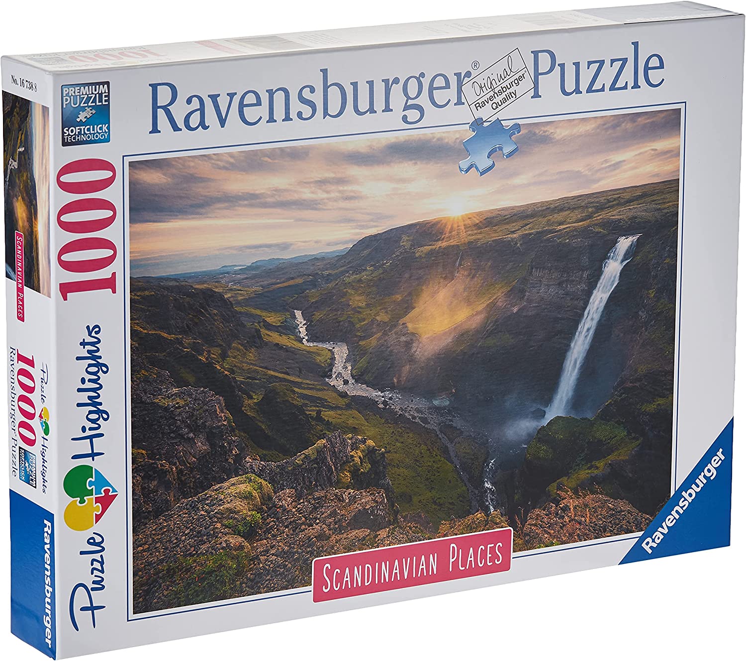 Ravensburger - Haifoss Waterfall Iceland 1000 Pieces - Jigsaw Puzzle