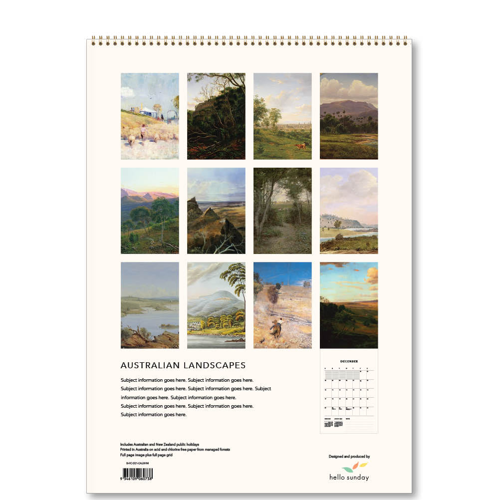 2023 Australian Landscapes - Deluxe Wall Calendar