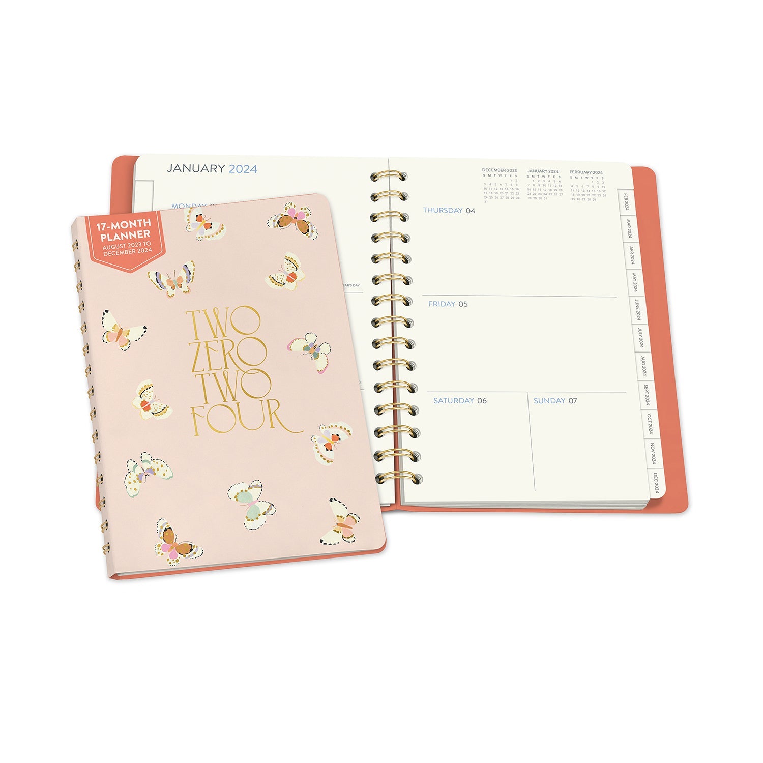 2024 Butterfly Effect - Monthly & Weekly Ondine Tabbed Diary/Planner  SOLD OUT