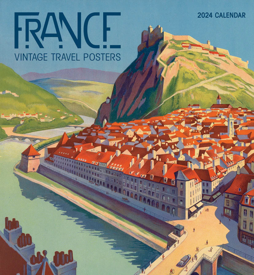 2024 France: Vintage Travel Posters - Square Wall Calendar  SOLD OUT