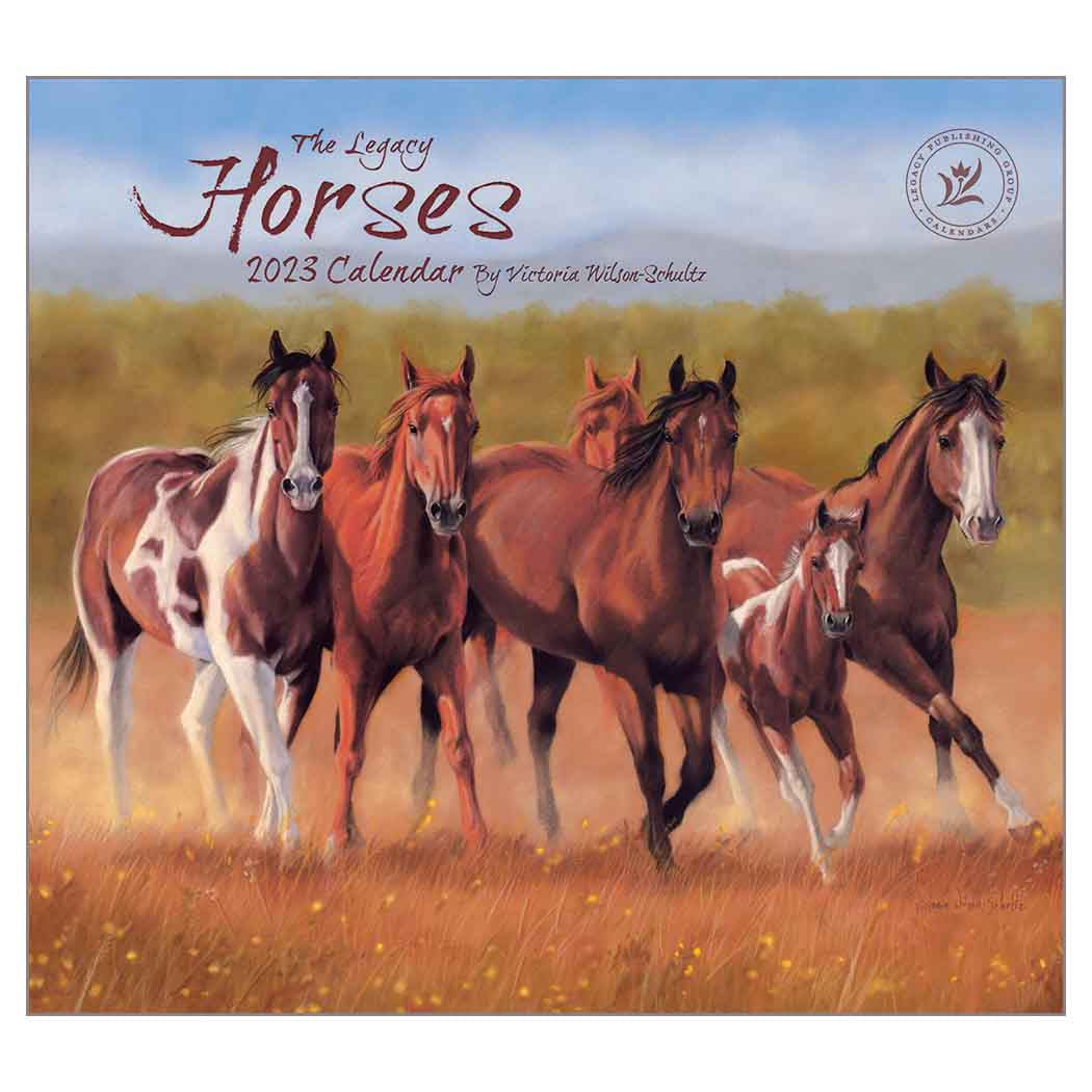 2023 LEGACY Horses - Deluxe Wall Calendar