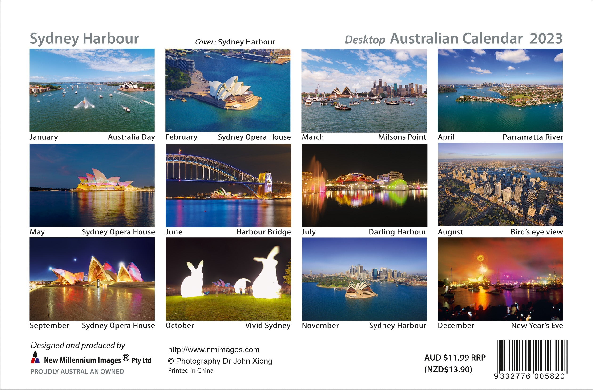 2023 Sydney Harbour - Desk Easel Calendar