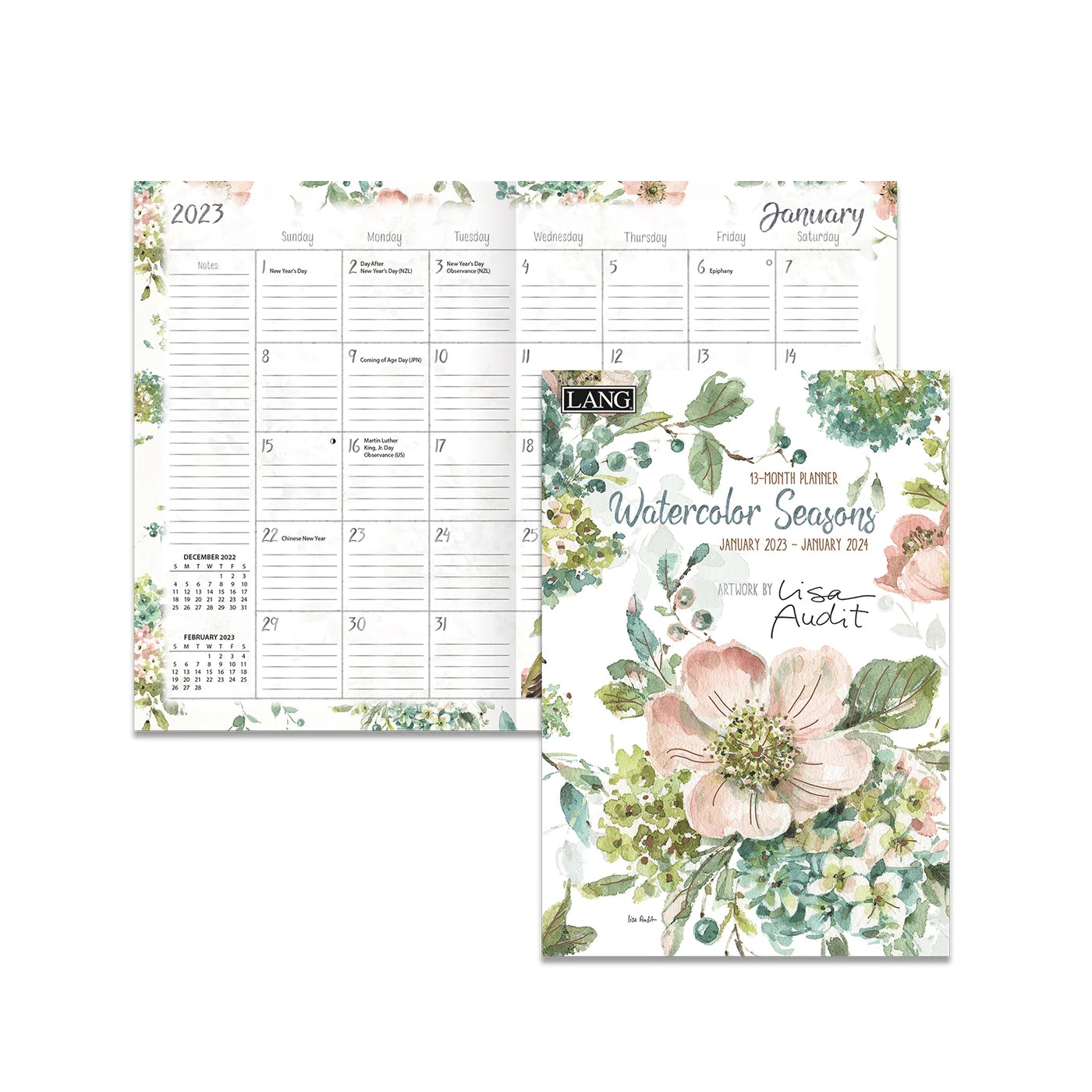 2023 LANG Watercolor Seasons - 13 Diary/Planner