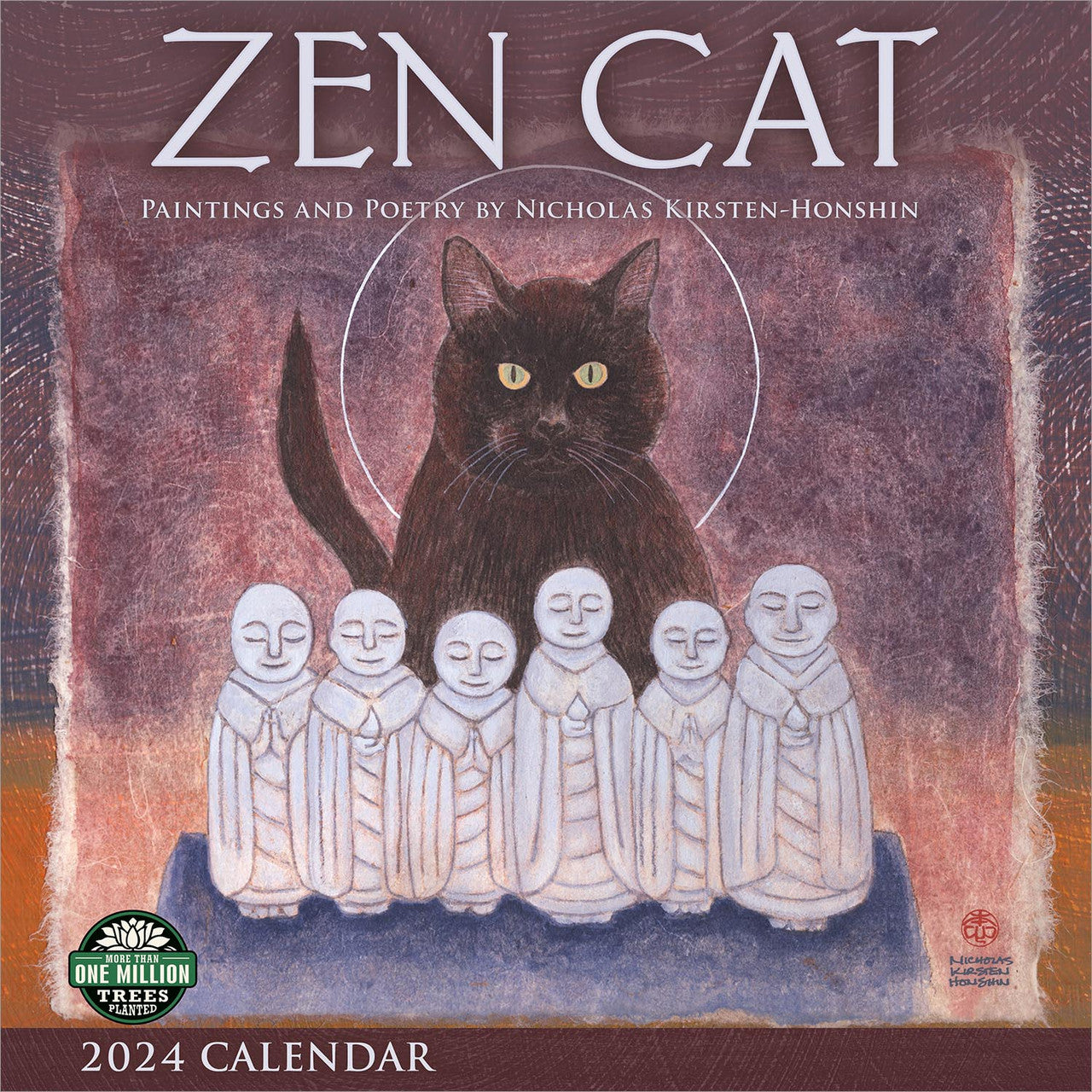 2024 Zen Cat Square Wall Calendar Cats & Kittens Calendars by