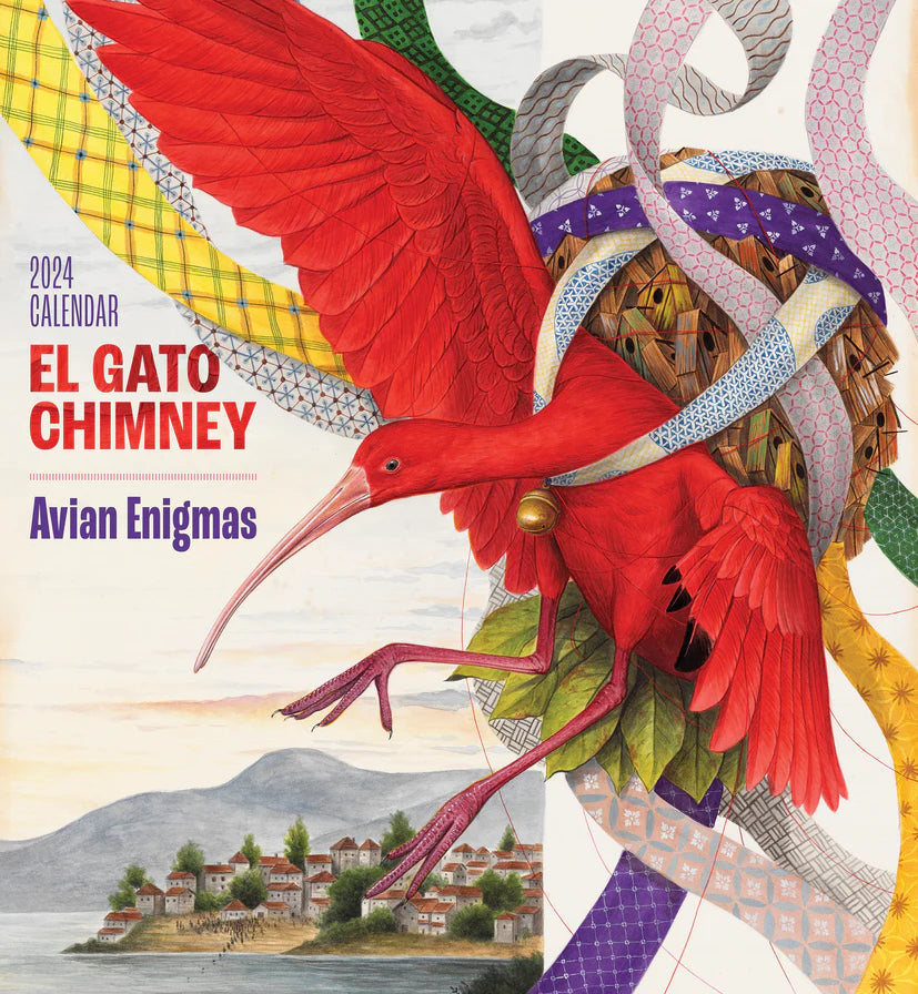 2024 El Gato Chimney: Avian Enigmas - Square Wall Calendar  SOLD OUT