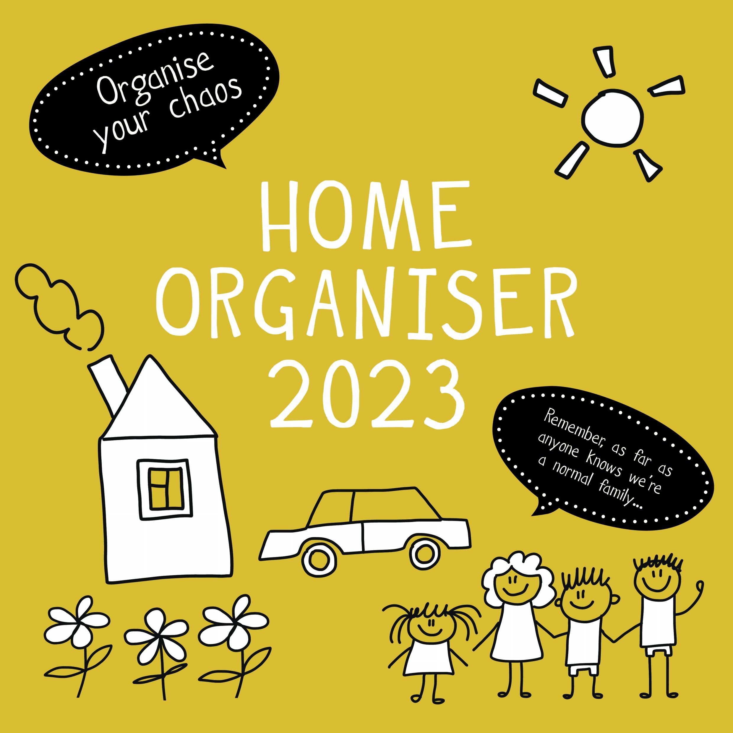 2023 Home Family Organiser - Square Wall Calendar