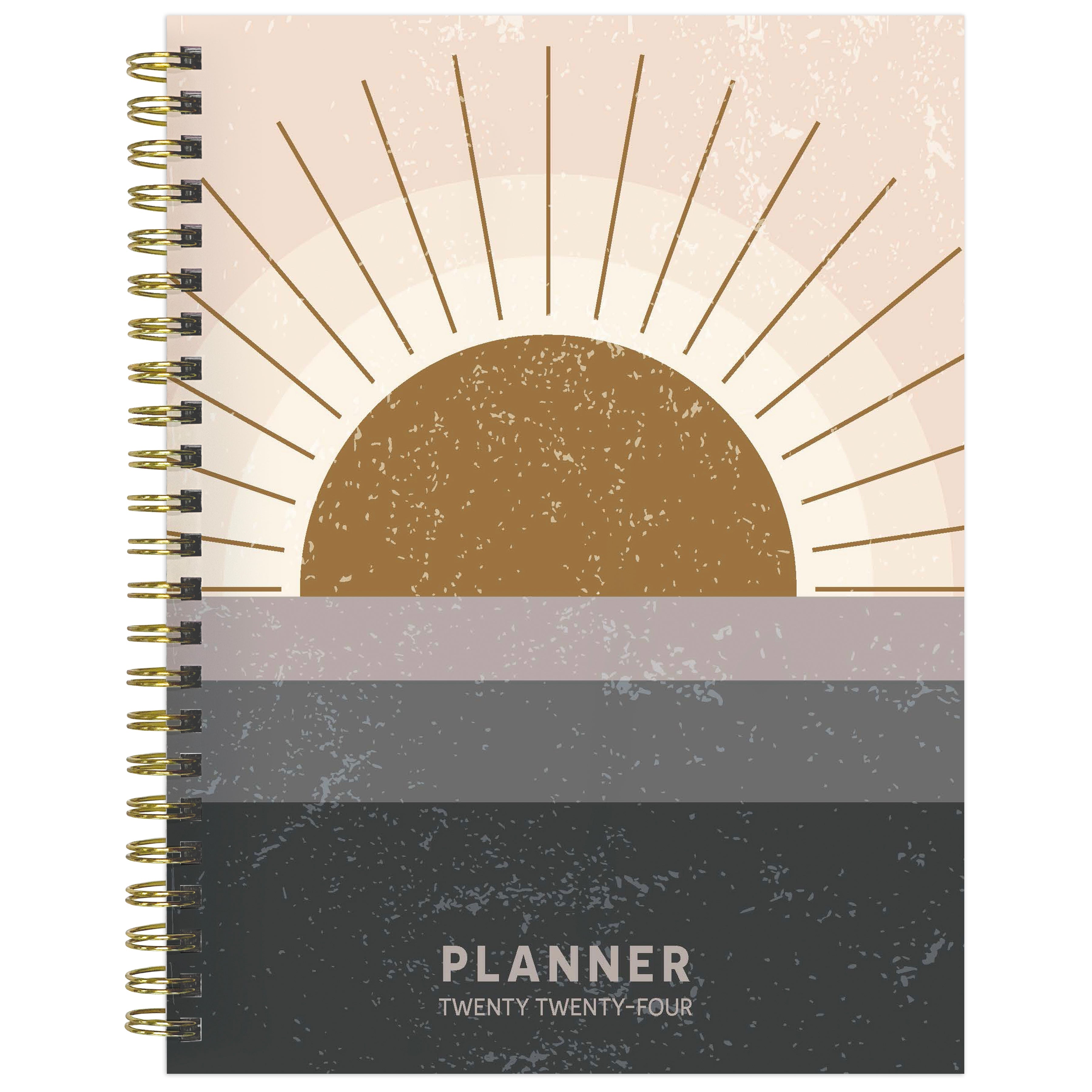 2024 Rising Sun - Medium Weekly, Monthly Diary/Planner