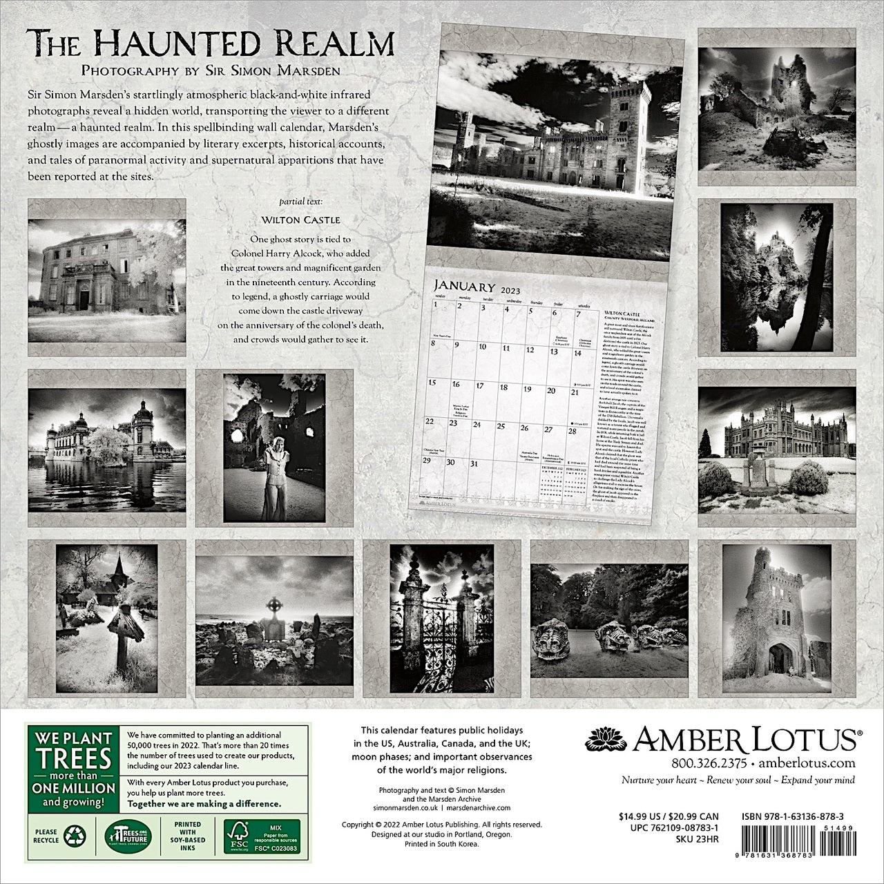 2023 Haunted Realm - Square Wall Calendar