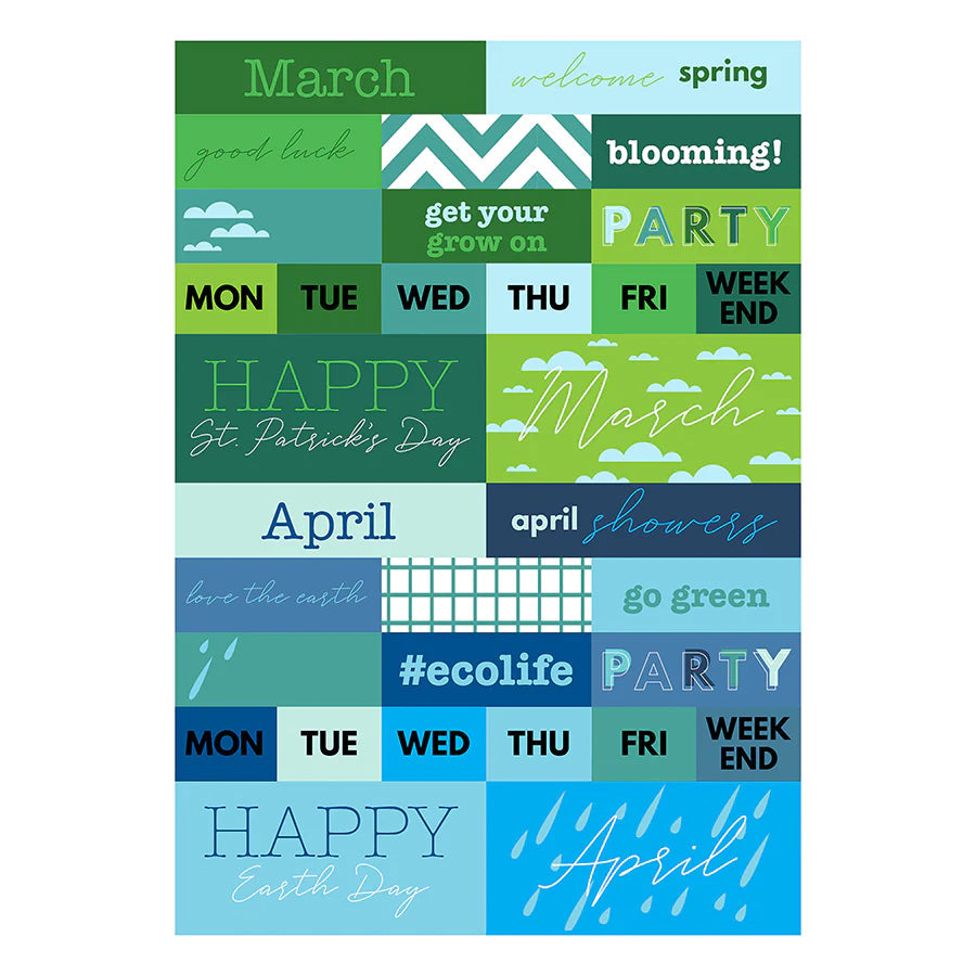 Seasonal Monthly Planner Sticker Pack - Calendar Accessories