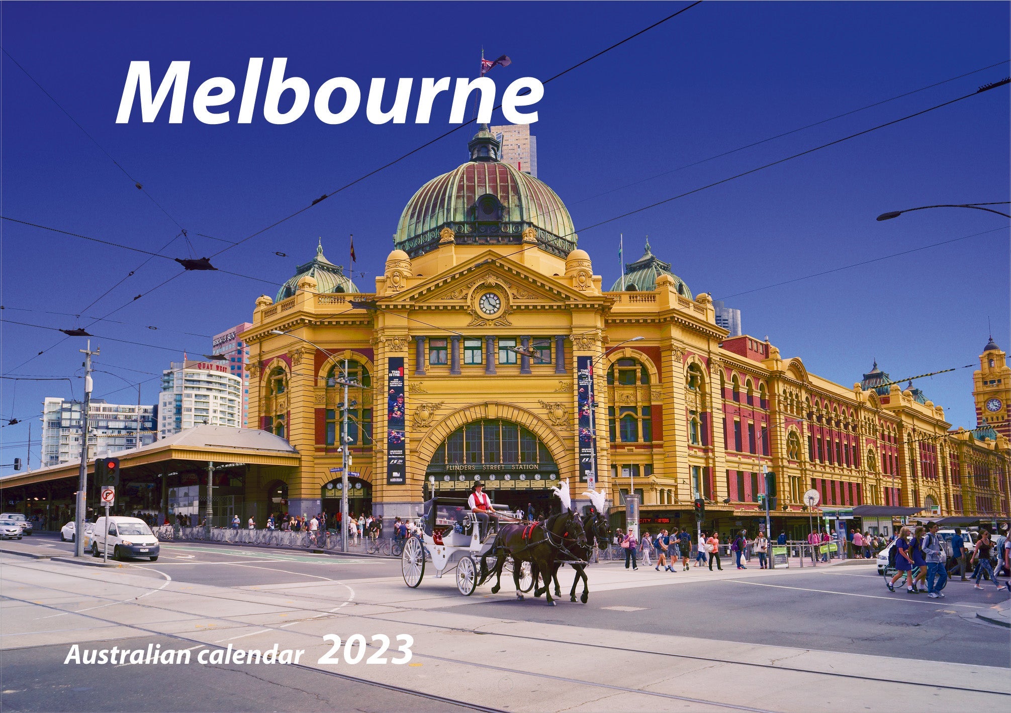 2023 Melbourne - Horizontal Wall Calendar