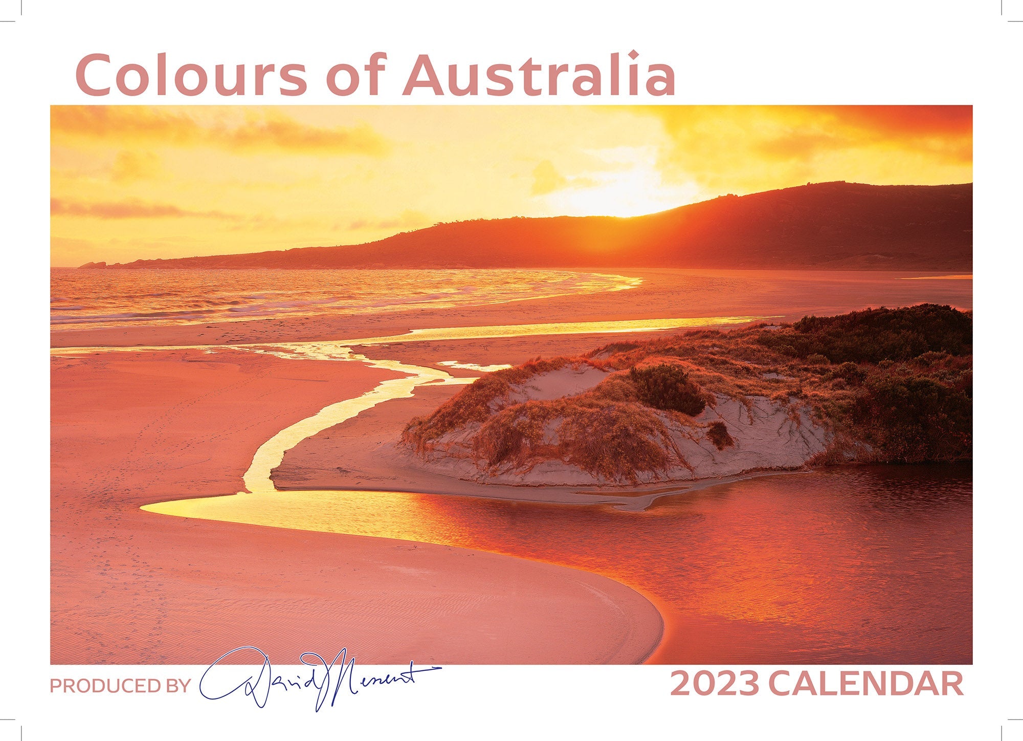 2023 Colours of Australia by David Messent - Horizontal Wall Calendar