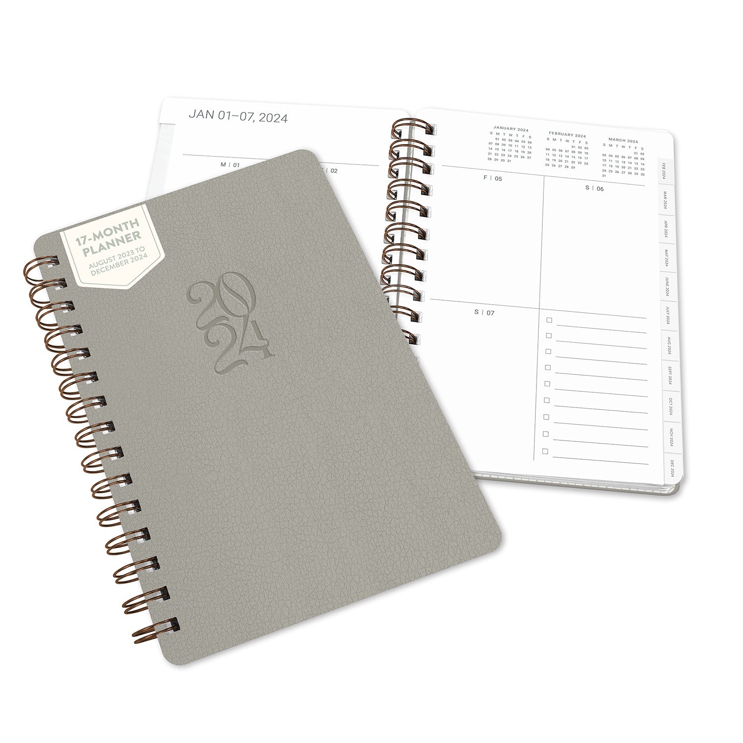 2024 Greige - Agatha Monthly & Weekly Diary/Planner  SOLD OUT