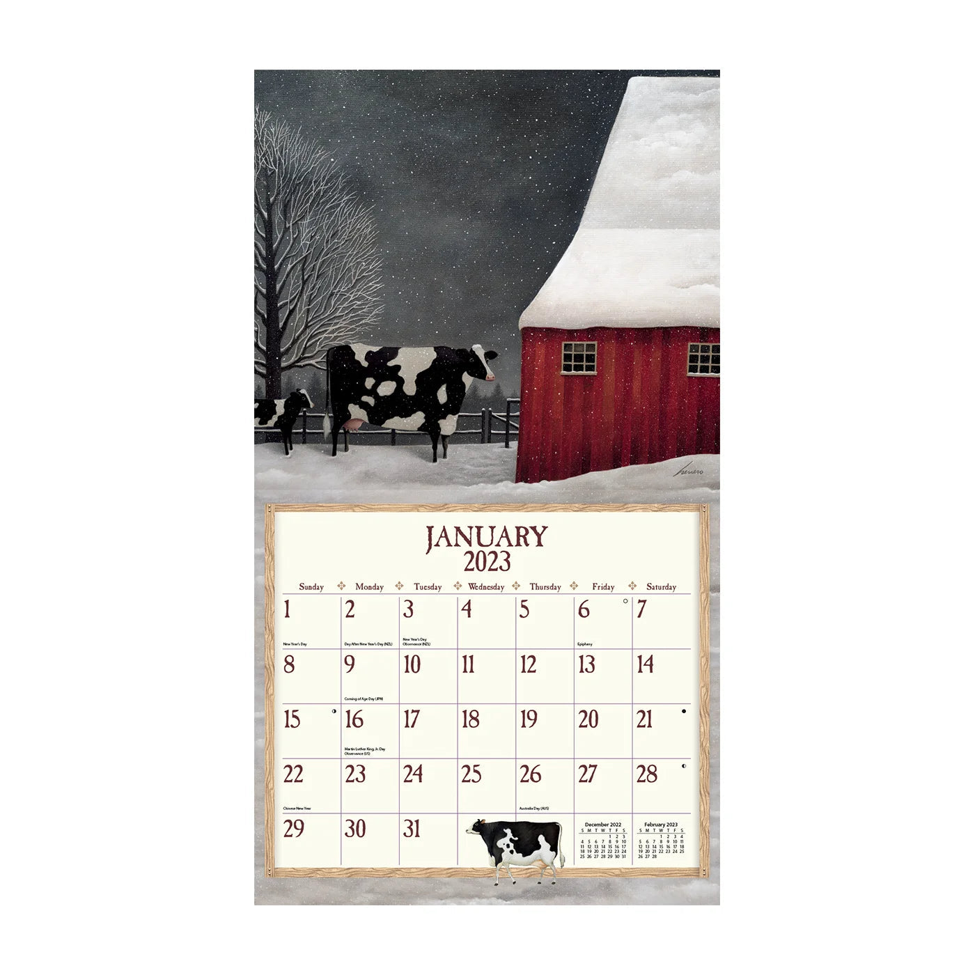 2023 LANG Cows Cows Cows by Lowell Herrero - Deluxe Wall Calendar
