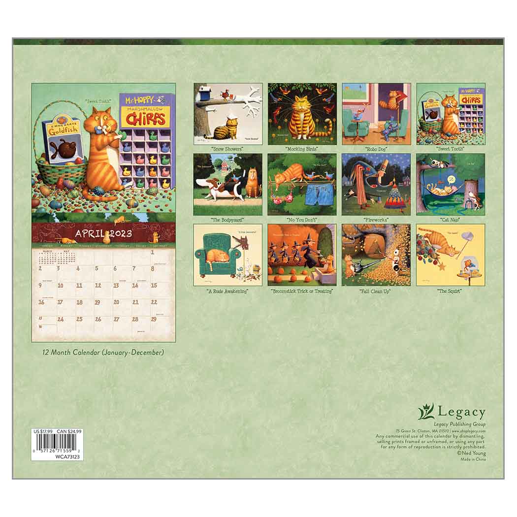 2023 LEGACY A Cat's Life - Deluxe Wall Calendar