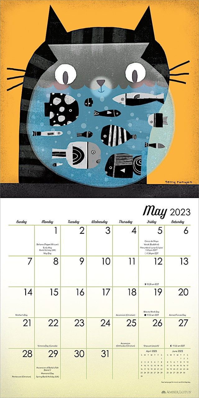 2023 Feline - Square Wall Calendar