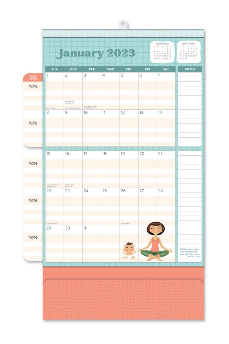 2023 Mom by Helen Dardik (Do It All Family Planner) - Magnetic Deluxe Wall Calendar