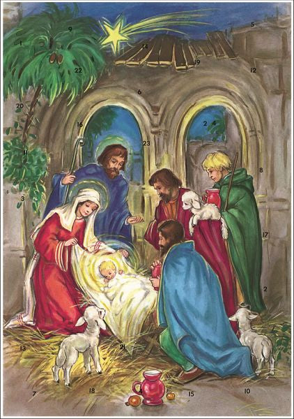 Religious Cr'che 2 - Poster Advent Calendar