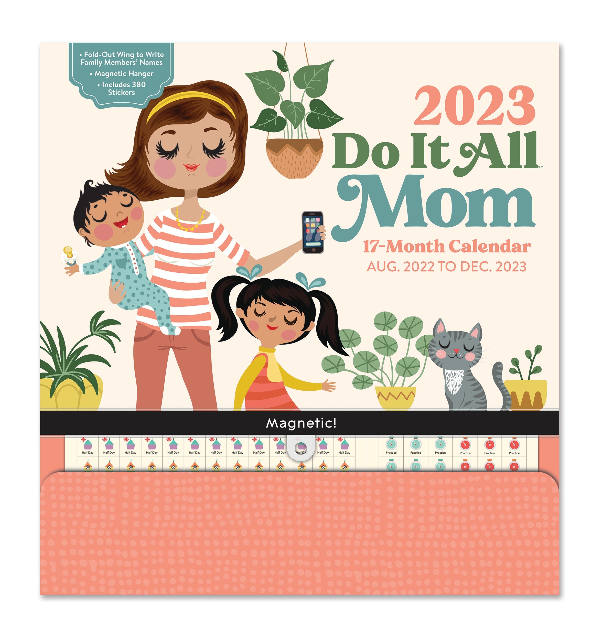 2023 Mom by Helen Dardik (Do It All Family Planner) - Magnetic Deluxe Wall Calendar
