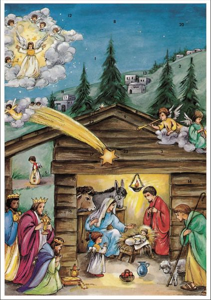 Religious Cr'che 3 - Poster Advent Calendar