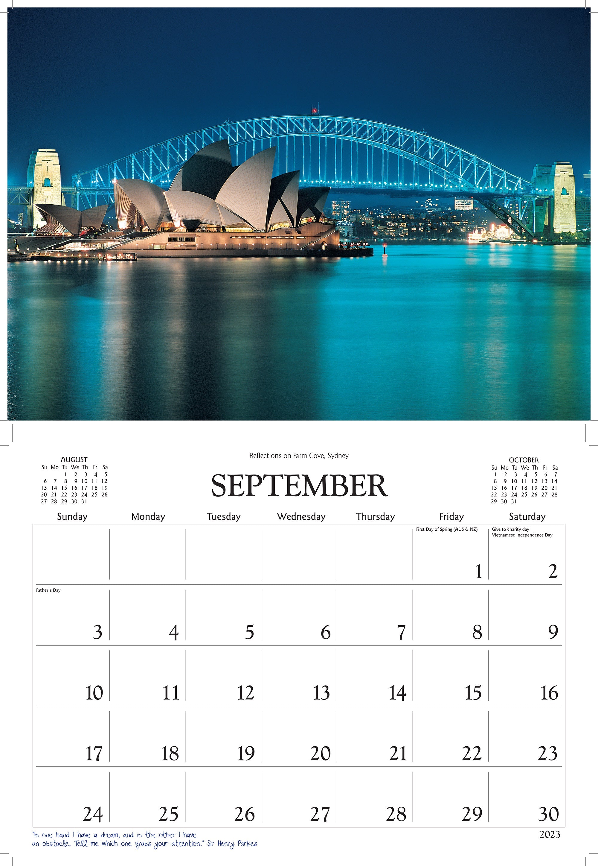 2023 Scenic Australia by David Messent - Horizontal Wall Calendar