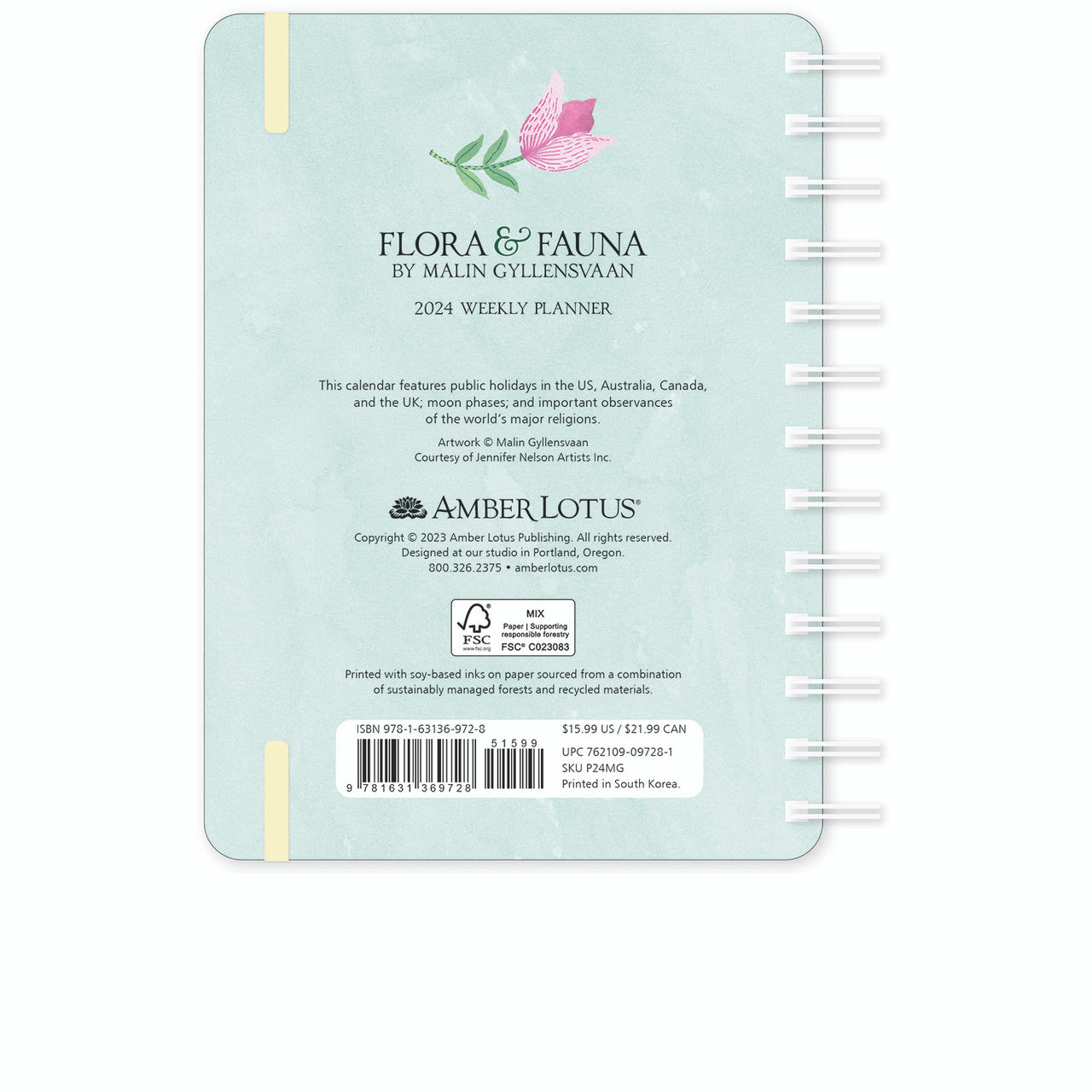 2024 Flora & Fauna - Weekly Diary/Planner  SOLD OUT