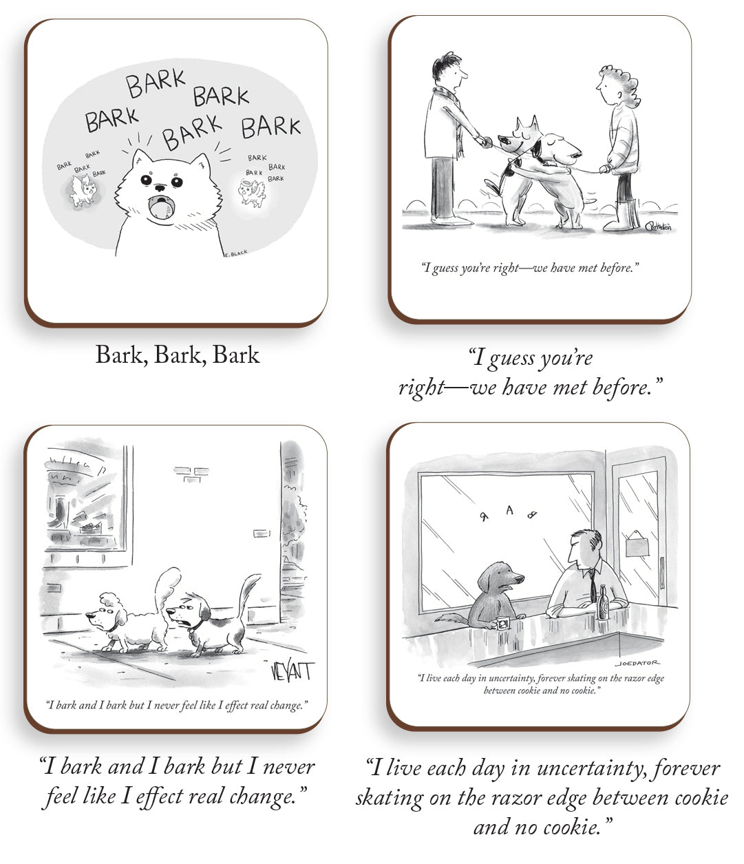 Dogs (By New Yorker) - Coasters