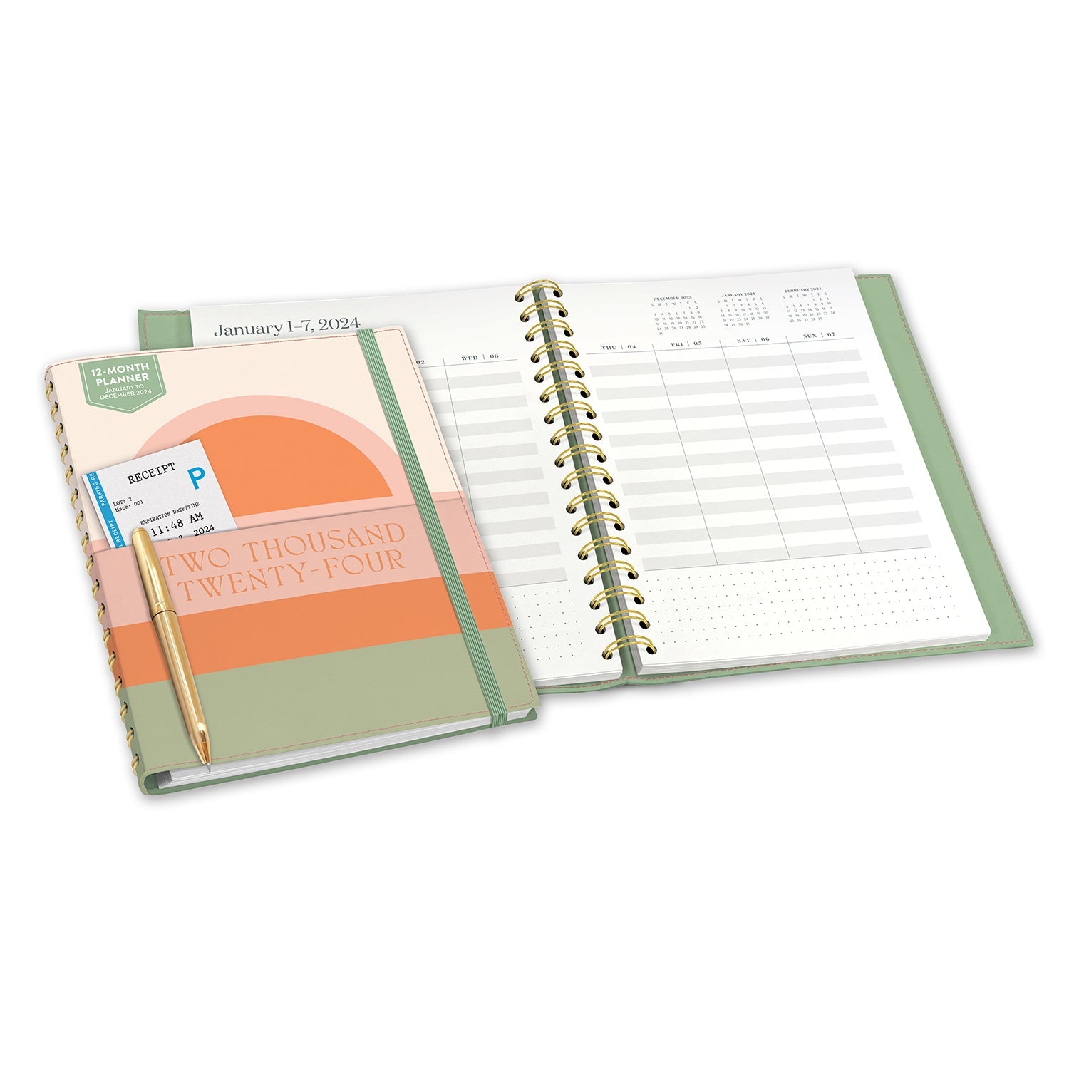 2024 Golden Hour - Real-Time Monthly & Weekly Diary/Planner  SOLD OUT