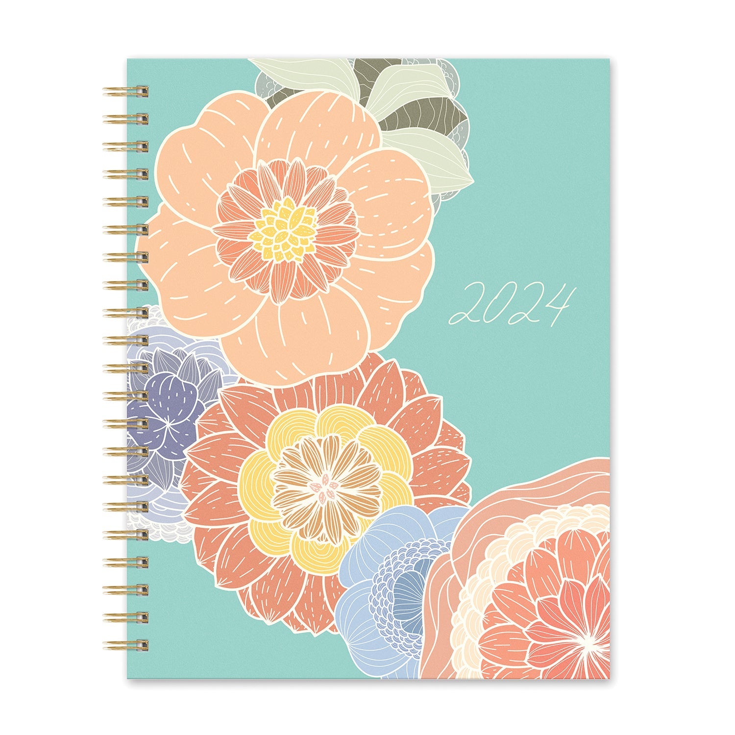 2024 Retro Flowers - XL Spiral Monthly & Bi-Weekly Diary/Planner  SOLD OUT