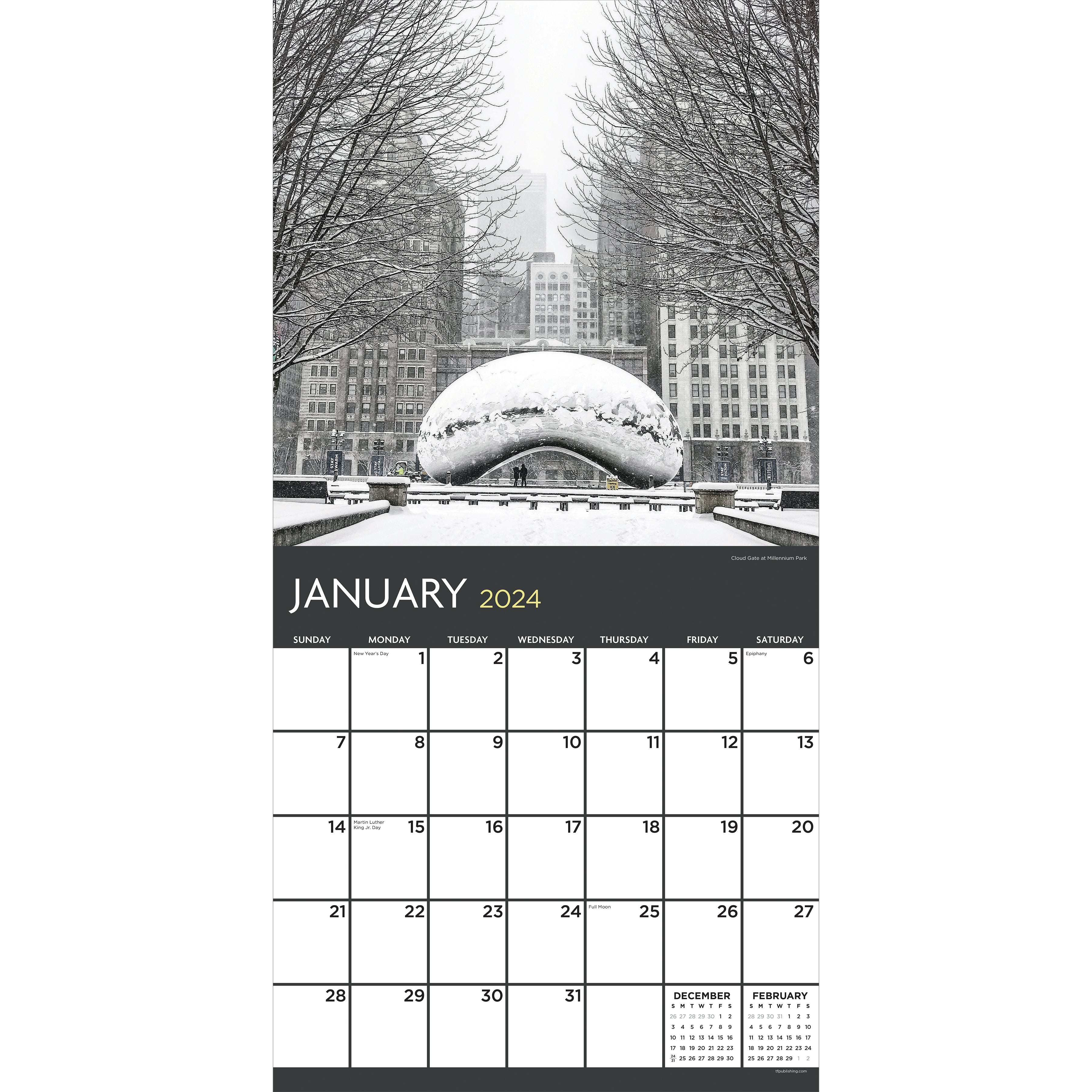 2024 Chicago - Square Wall Calendar