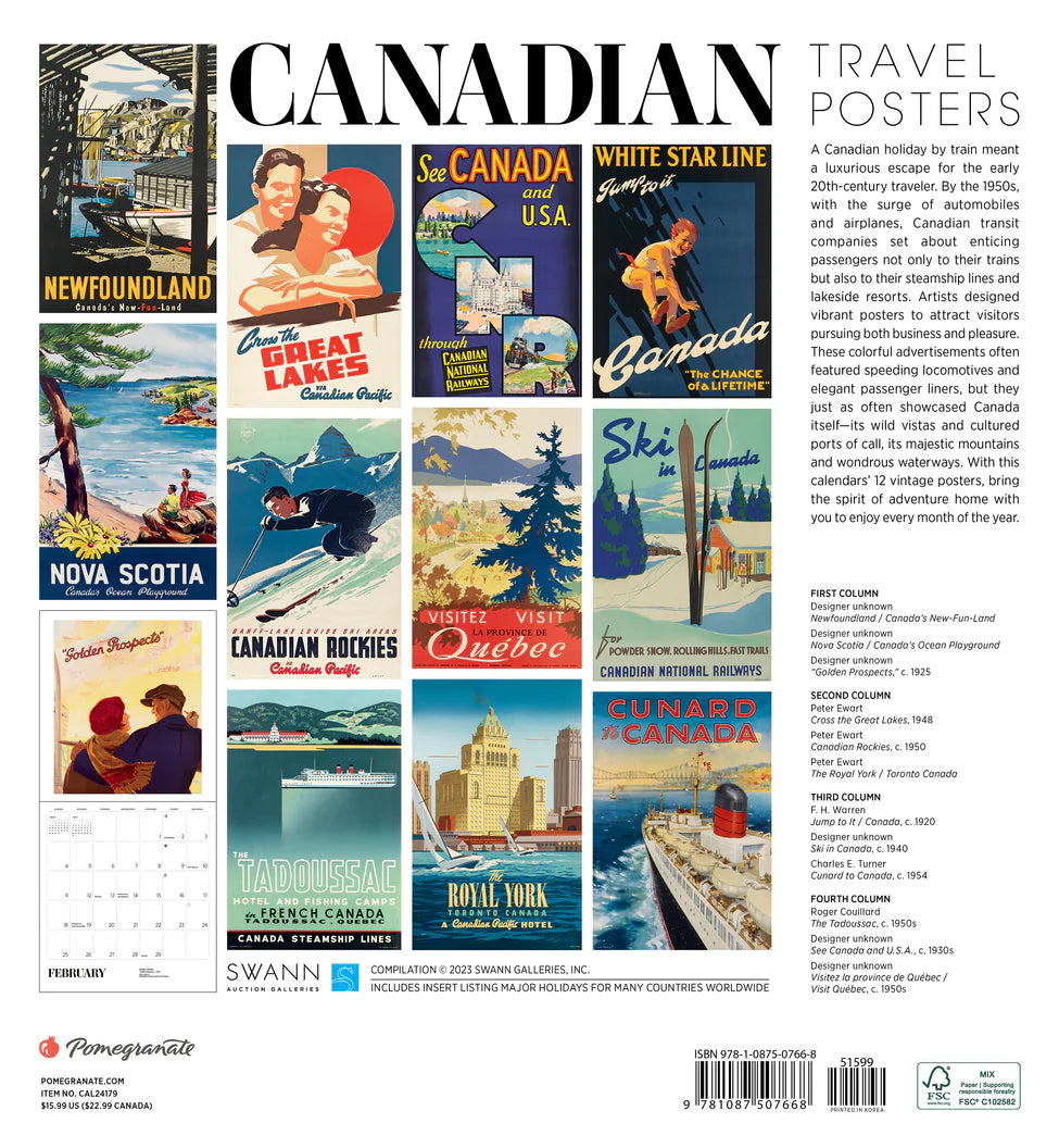 2024 Canadian Travel Posters Square Wall Calendar Travel Calendars   5da063bb905d48133655064cae58074d 