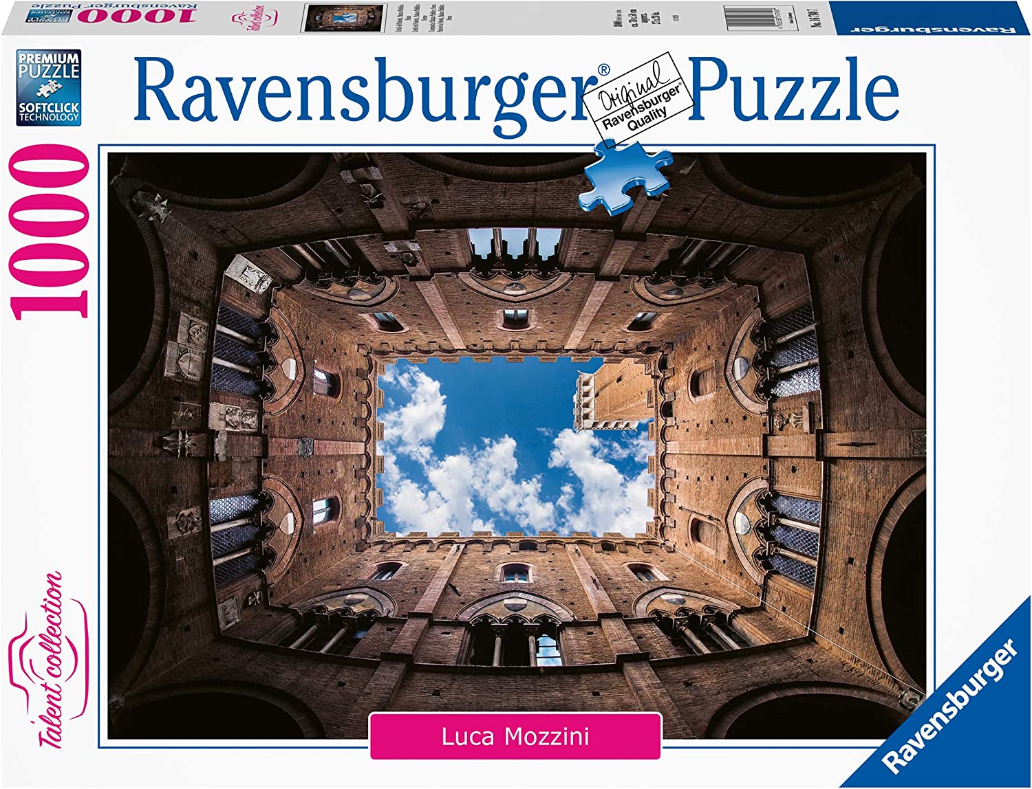 Ravensburger - Courtyard Palazzo Pubblico Siena 1000 Pieces - Jigsaw Puzzle