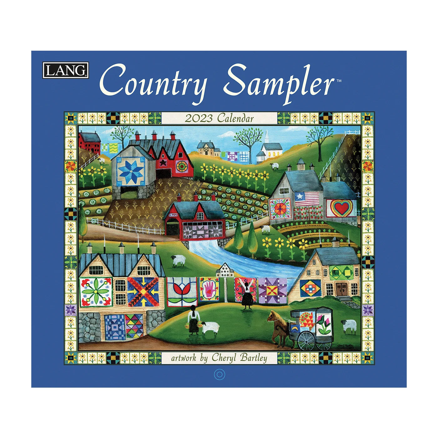 2023 LANG Country Sampler by Cheryl Bartley - Deluxe Wall Calendar