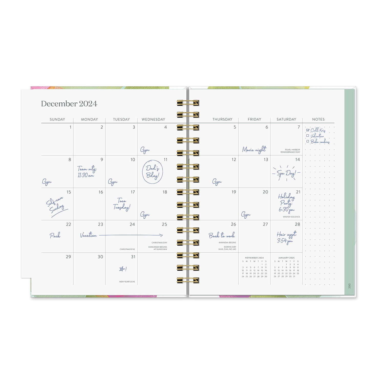 2024 Fresh Start - Monthly & Weekly Edie Tabbed Diary/Planner