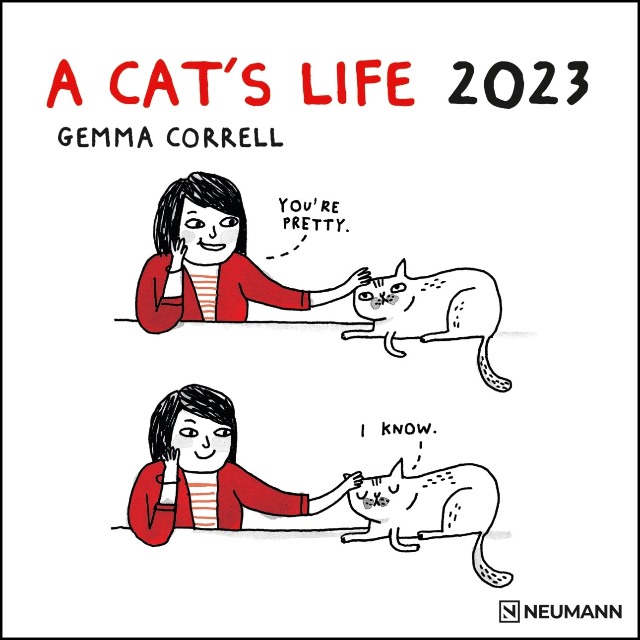 2023 A Cat's Life - Square Wall Calendar