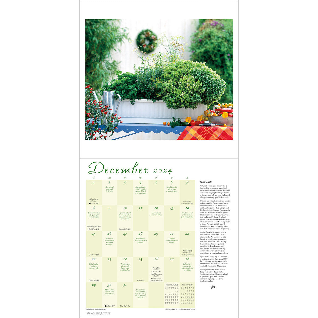 2024 Herb Gardens - Square Wall Calendar  SOLD OUT