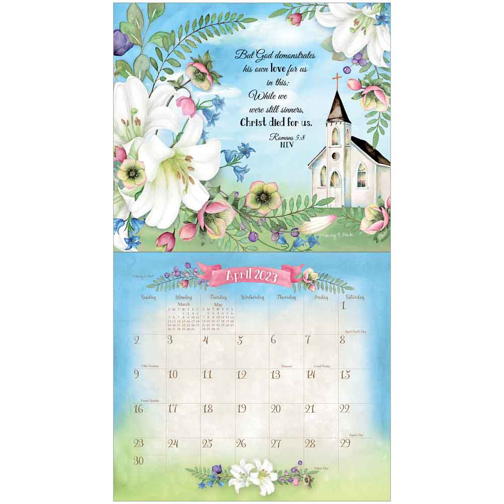 2023 LEGACY Faithful Heart and Home (Scripture) - Deluxe Wall Calendar
